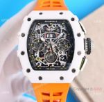 Super Clone Richard Mille RM11-03 Le Mans Classic 7750 White Ceramic Watches